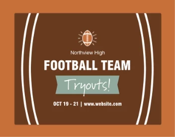 Football Team Tryouts
