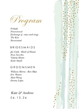 Paint and Gold Dots Program