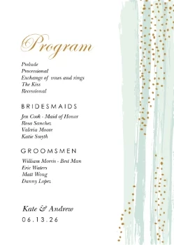 Paint and Gold Dots Program