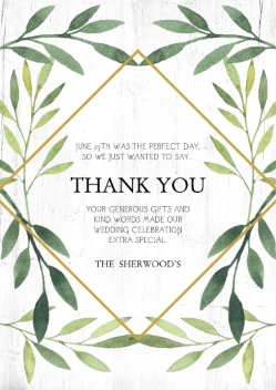 Diamond Wreath Thank You