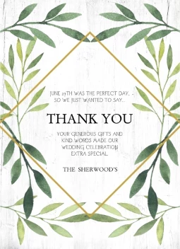 Diamond Wreath Thank You