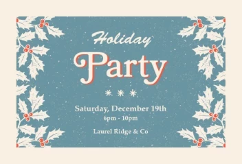 Retro Holiday Party