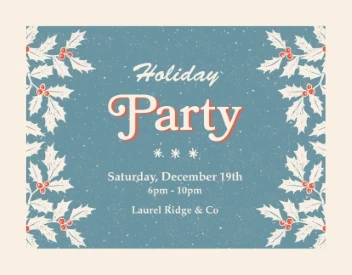 Retro Holiday Party
