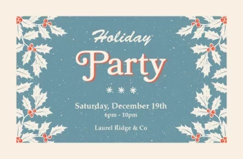 Retro Holiday Party
