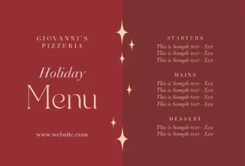 Holiday Menu