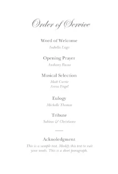 Simples Cross Memorial Program