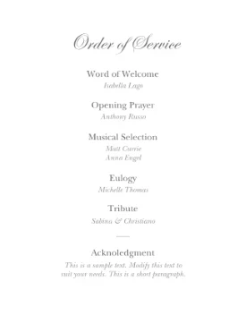 Simples Cross Memorial Program