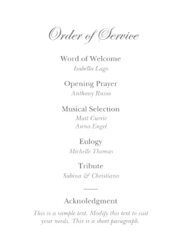 Simples Cross Memorial Program