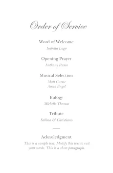 Simples Cross Memorial Program