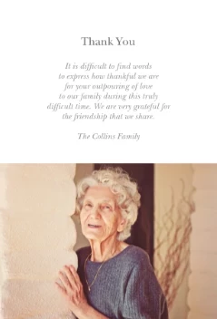 Simples Cross Memorial Thanks