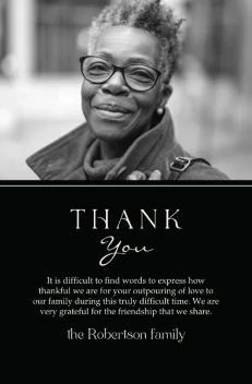 Elegant Modern Memorial Thanks