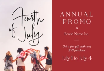 Fourth Of July Modern Message