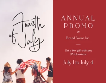 Fourth Of July Modern Message