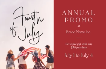 Fourth Of July Modern Message