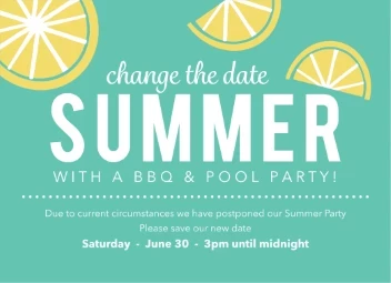 Change the Date Party Pattern