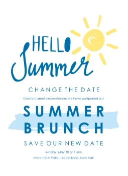 Summer Stripe Change the Date