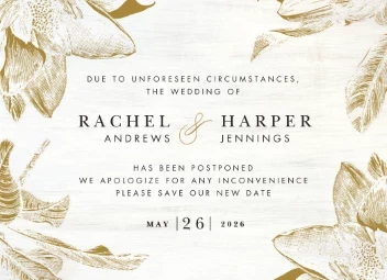 Brushed Wood Flowers Postponed