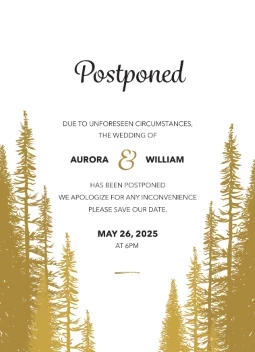 Golden Forest Postponed