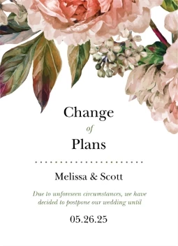 Watercolor Change of Plans