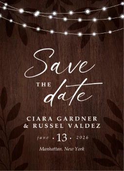 Fairy Lights Save the Date