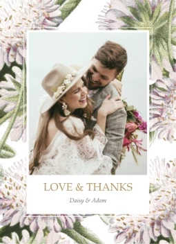 Meadow Floral Pastel Thank You