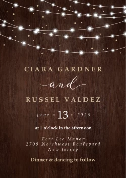 Fairy Lights Invitation