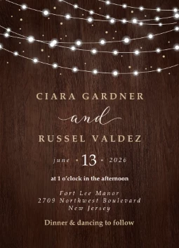 Fairy Lights Invitation