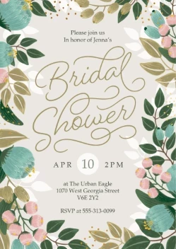 Fancy Floral Bridal Shower