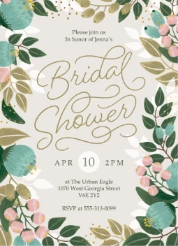 Fancy Floral Bridal Shower