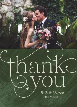 Elegant Thank You Swirls