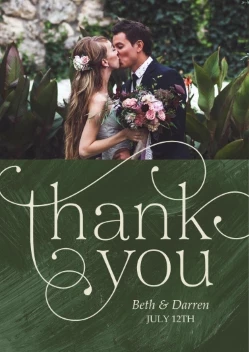 Elegant Thank You Swirls