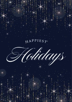 Glitter and Calligraphy Holiday