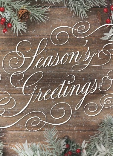 Rustic Woods Holiday Greeting