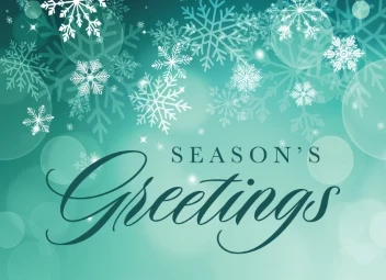 Season's Greetings Snowflakes