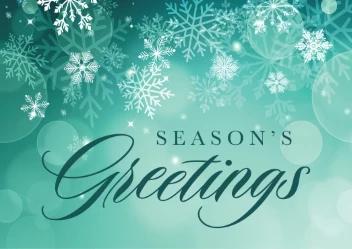 Season's Greetings Snowflakes