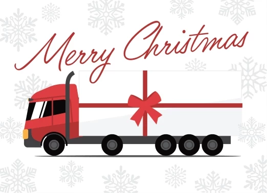 Christmas Bow Truck
