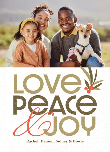 Love Peace And Holiday Joy