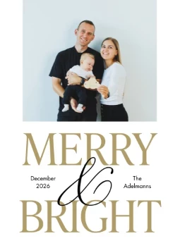 Merry & Bright Single Photo