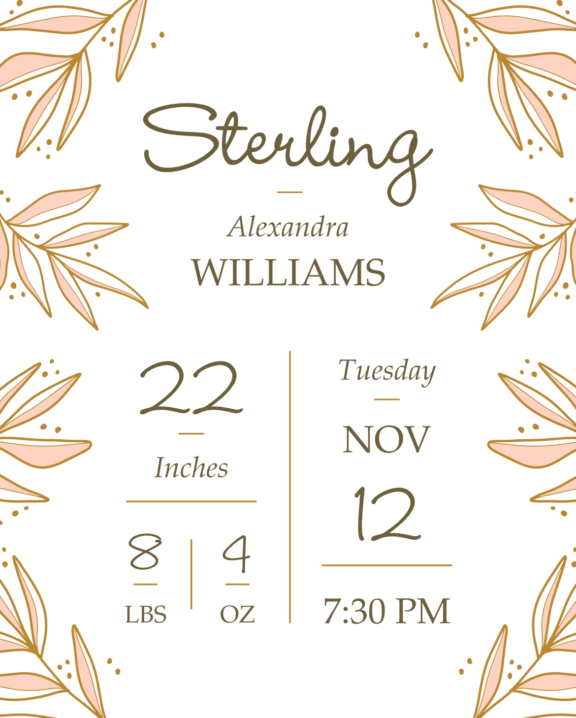 Simple Birth Details