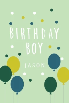 Balloons And Dots Boy