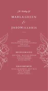 Outlined Flowers Programs