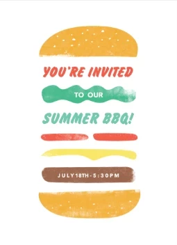 Burger Print BBQ