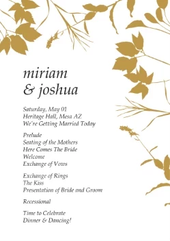 Flower Silhouettes Programs