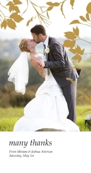 Flower Silhouettes Thank You