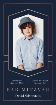 Geometric and Metallic Bar Mitzvah