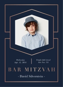 Geometric and Metallic Bar Mitzvah