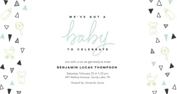 Baby Icons Triangles Boy