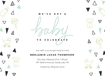 Baby Icons Triangles Boy