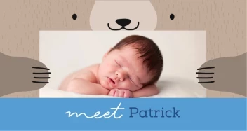 Bear Hugging Baby Boy