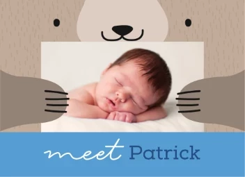 Bear Hugging Baby Boy